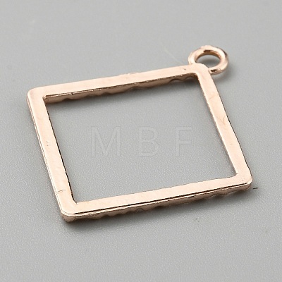 Alloy Open Back Bezel Pendants FIND-TAC0017-41A-RG-1