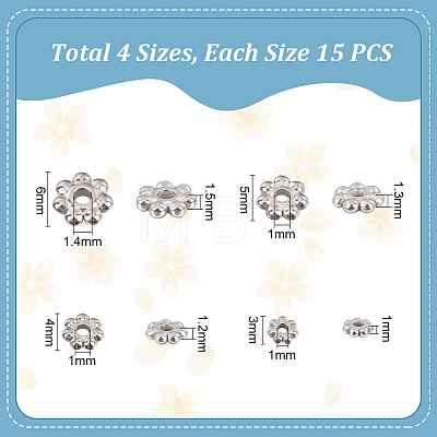 Unicraftale 304 Stainless Steel Spacer Beads STAS-UN0045-21P-1