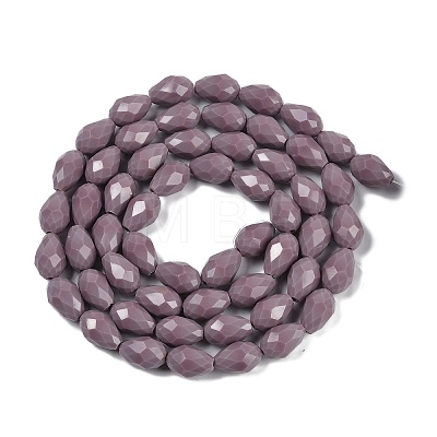 Opaque Solid Color Beads Strands EGLA-N013-P8mm-D09-1