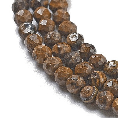 Natural Tiger Iron Beads Strands G-B120-A01-01-1