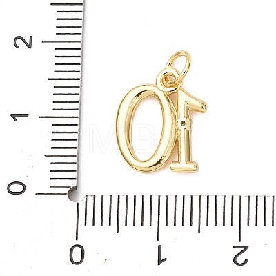 Brass Micro Pave Cubic Zirconia Pendants KK-D019-28G-10-1