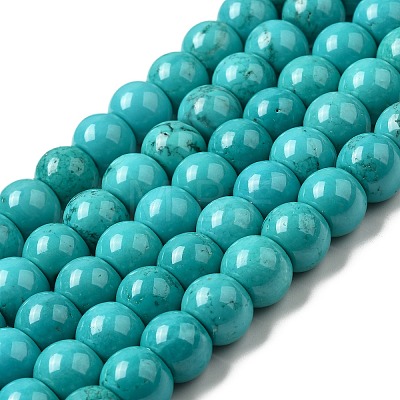 Natural Howlite Beads Strands G-B049-C01-07A-1