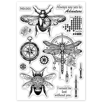 Custom PVC Plastic Clear Stamps DIY-WH0448-0659-1