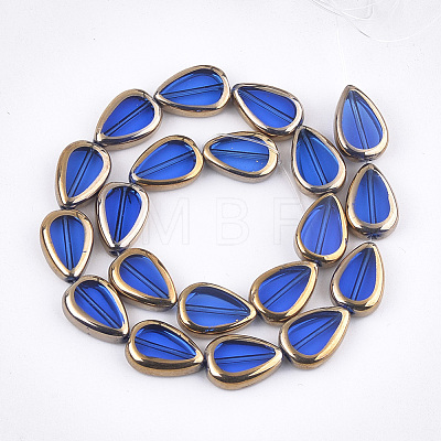 Electroplate Glass Beads Strands X-EGLA-S188-04C-1