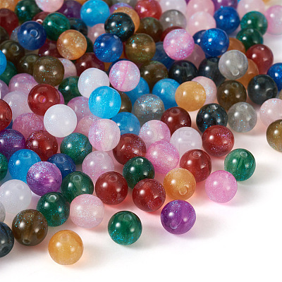 360Pcs 12 Colros Round Imitation Cat Eye Resin Beads OACR-TA0001-12-1