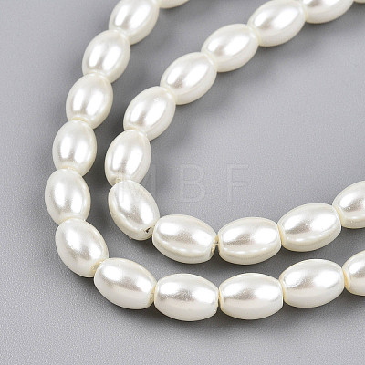 Baking Paint Pearlized Glass Pearl Bead Strands HY-T002-01B-02-1