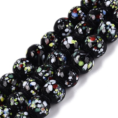 Handmade Lampwork Beads Strands LAMP-N037-07C-1