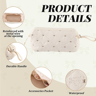 Cotton Cloth Hair Dryer Storage Zipper Bags AJEW-WH20054-331C-1