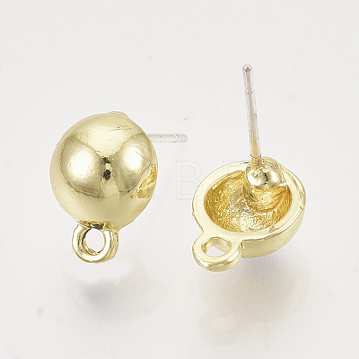 Alloy Stud Earring Findings PALLOY-S121-254A-1