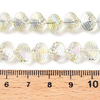 Electroplate Glass Beads Strands EGLA-T021-11B-1