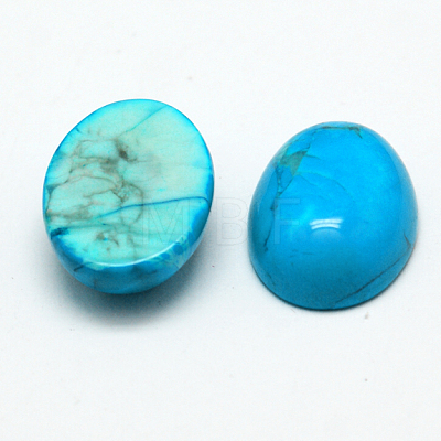 Natural Turquoise Cabochons X-G-K021-18x13mm-10-1