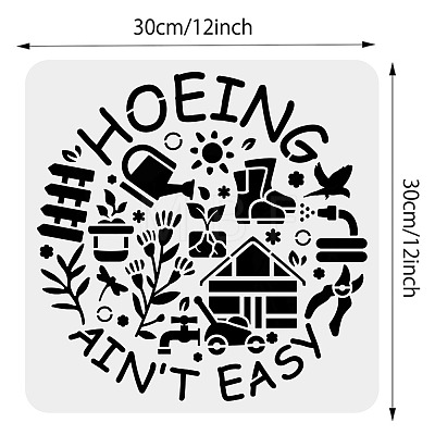 PET Hollow Out Drawing Painting Stencils DIY-WH0418-0044-1