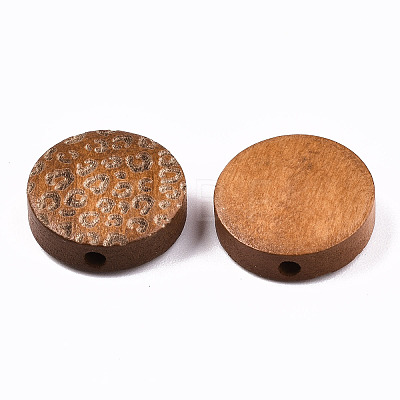 Painted Natural Wood Beads X-WOOD-T021-49A-09-1