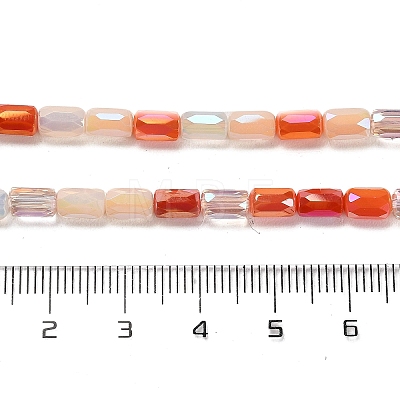 Electroplate Glass Beads Strands EGLA-D030-08E-1