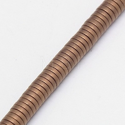 Electroplate Non-magnetic Synthetic Hematite Beads Strands G-J164B-4mm-01-1
