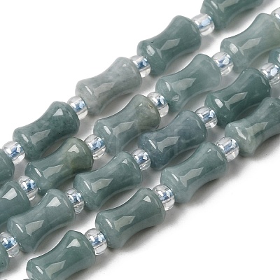 Natural Myanmar Jadeite Beads Strands G-F822-A01-02-1