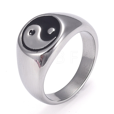 304 Stainless Steel Finger Rings STAS-H101-01P-13-1