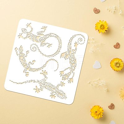 PET Hollow Out Drawing Painting Stencils DIY-WH0383-0091-1