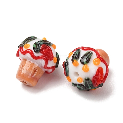 Handmade Bumpy Lampwork Beads LA-CBAE4A5-02A-1