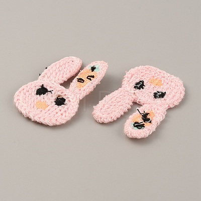 Animal Polyester Knitted Appliques DIY-WH0399-42C-1