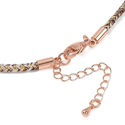 2.5MM Round Nylon Cotton Cord Necklace Making NJEW-C106-01RG-09-1