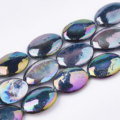 AB Color Freshwater Shell Beads Strands X-SHEL-S274-39A-1