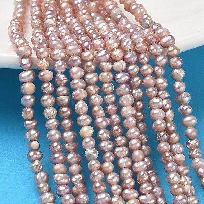 Natural Cultured Freshwater Pearl Beads Strands PA-CBAC463-21-1