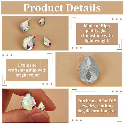 Glass Rhinestone Cabochons RGLA-FG0001-27-1