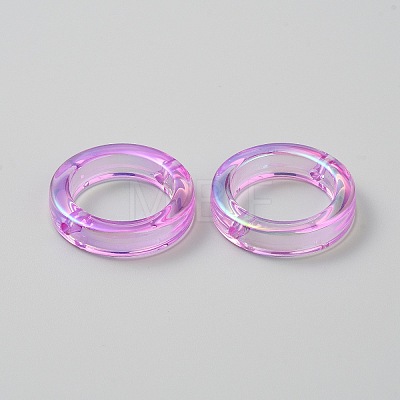 Plating Acrylic Beads MACR-WH0010-20B-03-1