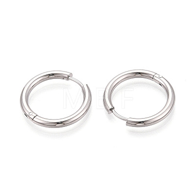 304 Stainless Steel Hoop Earrings EJEW-T048-24C-P-1