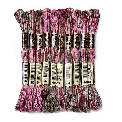 10 Skeins 6-Ply Polyester Embroidery Floss OCOR-K006-A77-1