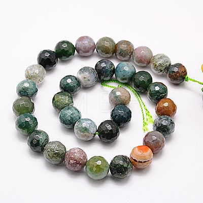 Natural Indian Agate Beads Strands X-G-G542-8mm-19-1