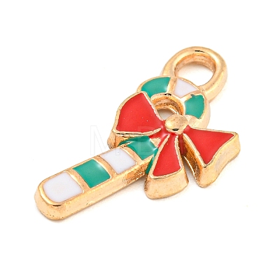 Christmas Theme Alloy Enamel Pendants ENAM-M221-01KCG-09-1