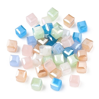 Faceted Glass Beads GLAA-E047-04-1