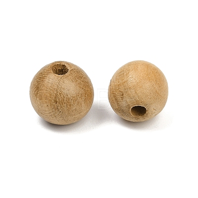 Natural Wood Beads WOOD-C019-10mm-01-1