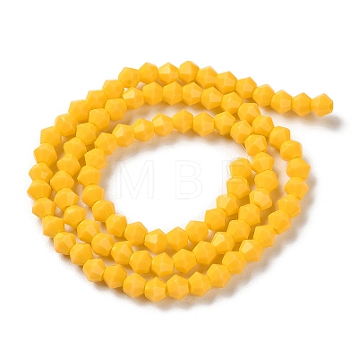Opaque Solid Color Imitation Jade Glass Beads Strands EGLA-A039-P4mm-D04-1