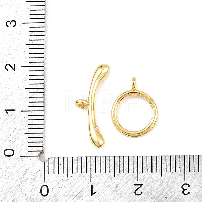 Ring Brass Toggle Clasps KK-G548-39-1