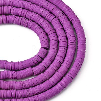 Handmade Polymer Clay Beads Strands CLAY-R089-8mm-Q061-1