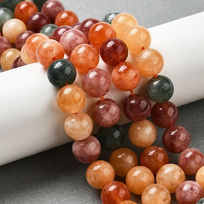 Dyed Natural Malaysia Jade Beads Strands G-G021-02C-21-1