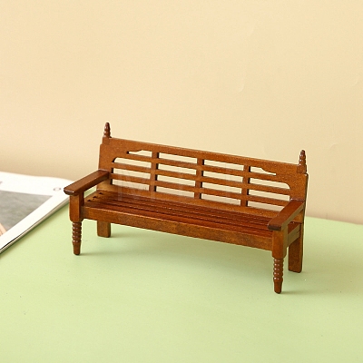 Wood Backrest Bench Decoration PW-WGF4E03-01-1