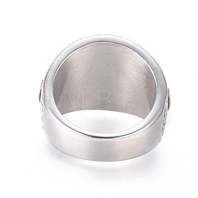 304 Stainless Steel Wide Band Rings RJEW-D073-02-ASG-1