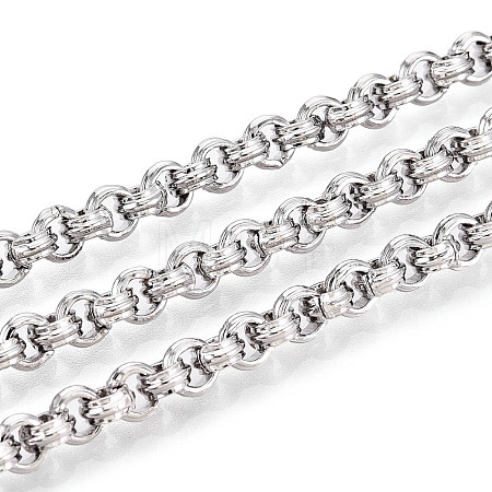 Brass Ring Link Chains CHC-T018-35P-1