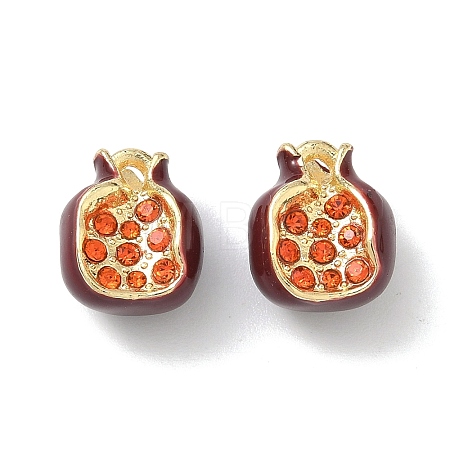 Alloy Rhinestone Charms FIND-G108-01G-1