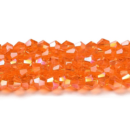 Transparent Electroplate Glass Beads Strands EGLA-A039-T3mm-B11-1