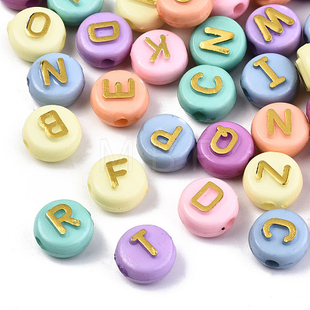 Opaque Acrylic Beads X-MACR-N008-36-1