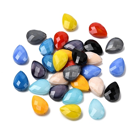 Imitation Jade Glass Beads EGLA-L047-08-1