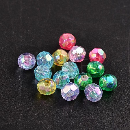 Eco-Friendly Transparent Acrylic Beads PL642-1