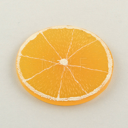 Resin Fruit Pendants X-RESI-R130-02-1