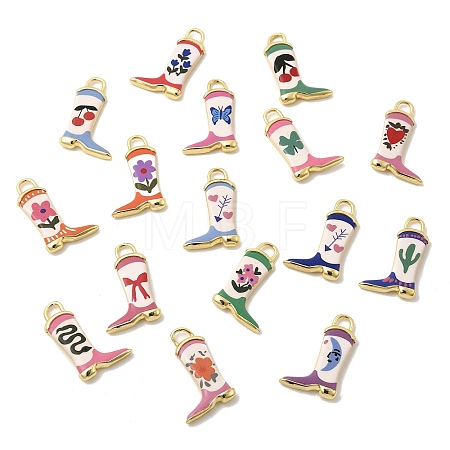 Printed Brass Pendants KK-K274-06G-1