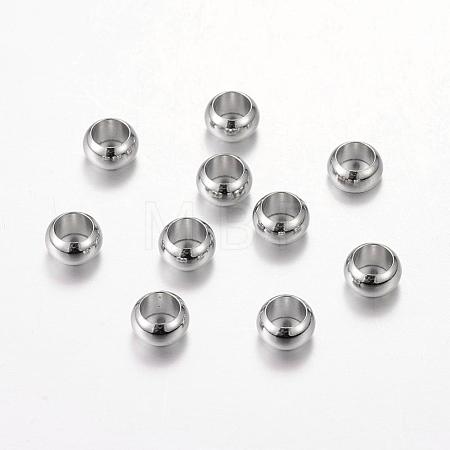 Brass European Beads OPDL-M001-01P-1